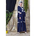 Party wear abaya- Navy Blue